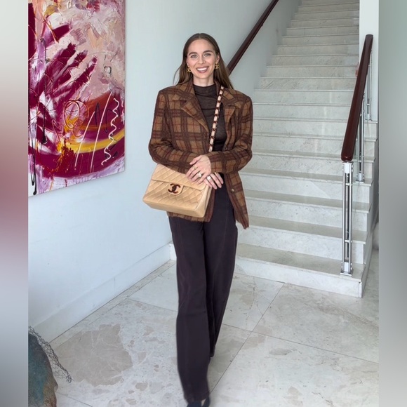 LOT 1287 JUMBO Tortoiseshell chain shoulder strap CHANEL vintage XL CC - Picture 2 of 16